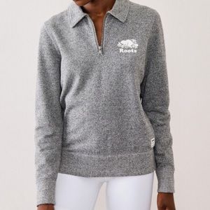 roots quarter zip-up